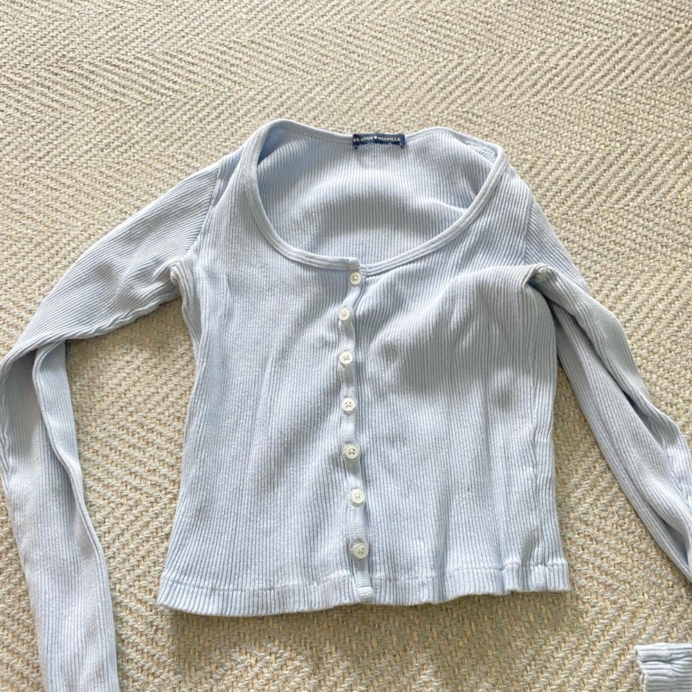 Brandy melville long sleeve blue top